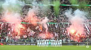 تيفو جمهور الرجاء في مباراة الديربي العربي المشهور بمركب محمد الخامس من خارج الملعب. Ø§Ù„Ø£Ù‡Ù„ÙŠ ÙŠÙ‚Ø¯Ù… Ù‡Ø¯ÙŠØ© Ù„Ø¬Ù…Ø§Ù‡ÙŠØ±Ù‡ Ù‚Ø¨Ù„ Ù…ÙˆØ§Ø¬Ù‡Ø© Ø§Ù„ÙˆØµÙ„ ØµØ­ÙŠÙØ© Ø§Ù„Ø¬Ù…Ø§Ù‡ÙŠØ± Ø§Ù„Ø¥Ù„ÙƒØªØ±ÙˆÙ†ÙŠØ© Ø£ÙˆÙ„ ØµØ­ÙŠÙØ© Ø¥Ù„ÙƒØªØ±ÙˆÙ†ÙŠØ© Ø±ÙŠØ§Ø¶ÙŠØ© Ø³Ø¹ÙˆØ¯ÙŠØ©