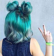 Her writing appears in refinery29, the knot, stylecaster and more. Top 15 Colorful Hairstyles When Hairstyle Meets Color Elegant Short Hair Turquoise Hair Short Hair Bun