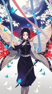 Shinobu Kocho Butterflies Kimetsu No Yaiba 4k Hd Mobile Smartphone And Pc Desktop Laptop Wallpaper 3840x2160 1920x1080 2160x3 Animasi Gambar Manga Gambar