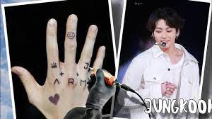 Ahhhh his hand & the army tattoo #jungkook #jk #jungkooktattoo #bts #방탄소년단 #btsarmy @bts_twt pic.twitter.com/svmkhyaayx. How To Make Jungkook S Tattoo Tutorial Bts Fist Tattoo Youtube