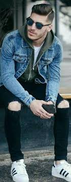 Calça Jeans Com Moletom Do Lado Pin Em Looks