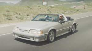 Pristine condition throughout from the interior, engine compartment, top, and spotless undercarriage. Ken Block Bought A Clapped Out Fox Body Ford Mustang 5 0 Convertible With Nitrous