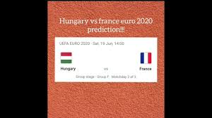 With a loss of focus in the last 10 minutes of their opening game against portugal, hungary will be mindful of their stability when they play france on saturday in uefa euro 2020. 5y6aos Zexyokm