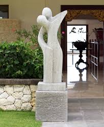 5% coupon applied at checkout. Affection Modern Art Stone Statue Large Garden Sculpture