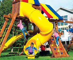 Besides good quality brands, you'll also find plenty of discounts when you shop for rainbow playset during big sales. Spiral Tube Slide 270 Playground King Rainbow Play Systems Florida