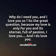 My Love Is Only For You And Its Eternal Idlehearts