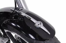 Front Fender Trim Spear With Skull Harley Davidson Honda Suzuki Kawasaki New Vtwinmanufacturing Harley Davidson Harley Suzuki