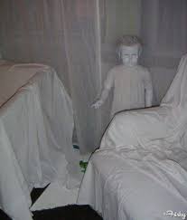 Cover A Room In Painter S Cloth And Don T Forget The Creepy Child Mannequin Diy Halloween Decorations Haunted House Scary Halloween