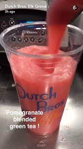 Pom Honey Blended Green Tea Dutch Bros Drinks Dutch Bros Starbucks Drinks Recipes