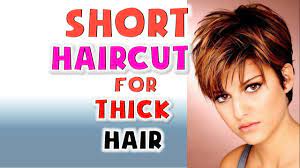 Short thick hairstyle with bangs for over 50. Short Haircut For Thick Hair Women Hairstyles Ideas 2018 Youtube