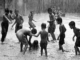 Black And White Children Playing Together Play In The Rain Dancing In The Rain Rain Photo Love Rain