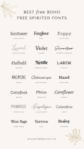 These are the most popular tattoo fonts. Best Free Bohemian Free Spirited Fonts Wild Side Design Co Free Tattoo Fonts Boho Fonts Lettering Fonts
