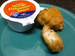 Foodette Reviews Domino S New Boneless Chicken Wings With Mango Habanero Dipping Sauce