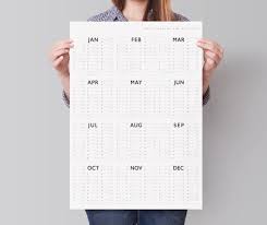 2018 Elenco Calendario Da Parete Anno Planner Parete Yearly Planner Wall Planner Planner