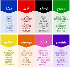 color meaning chart writing color meaning chart color