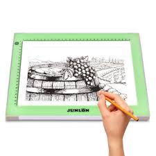 Junlon A4 Aluminum Usb Led Light Box Light Pad Table Tracing Board Tracer Adjustable Brightness Ultra Slim Led Pad Light For Weeding Vinyl Drawing Artcraft Sketching 5d Diamond Painting Full Drill
