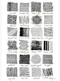 Annotated Mark Making Art Print By Foxdesign Pencil Shading Techniques Texture Drawing Mark Making