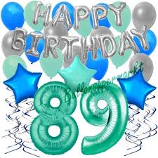 Der verlag weist ausdrücklich darauf hin, dass im text enthaltene externe links vom verlag nur bis zum zeitpunkt der buchveröentlichung eingesehen werden konnten. 34 Teiliges Geburtstagsdeko Set Mit Luftballons Happy Birthday Aquamarin Zum 89 Geburtstag