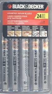 Black Decker Jigsaw Blades Black Decker 75 626 Assorted Jigsaw Blades Set Wood And Metal 24 Pack Black Decker Jigsaw Blades Wood And Metal