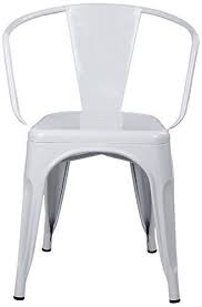 Gia Ay55c Wh 1 Metal Dining Chair 1 Pack White Metal Dining Chairs Solid Wood Dining Chairs Dining Chairs