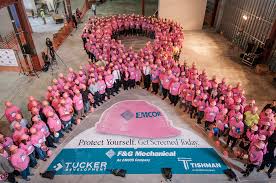 Usually, the early stages of bladder cancer (when it's small and only in the bladder) cause bleeding but little or no pain or other symptoms. 400 Person Pink Hard Hat Ribbon Launches Breast Cancer Awareness Month And Creates Visible Call To Action For Emcor S 7th Annual Protect Yourself Get Screened Today Campaign F G Mechanical