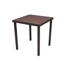 Hampton Bay Tobago 26 In Square Patio Bistro Table 151 115 26bt The Home Depot Bistro Table Wicker Table Table