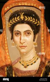 Una mummia ritratto di una donna, Romano-Egyptian, 100-110 d.c., attribuito  a Isidora Master, presso la Villa Getty museum di Malibu, CA il 16 febbraio  2006. Photo credit: Francesco Specker Foto stock