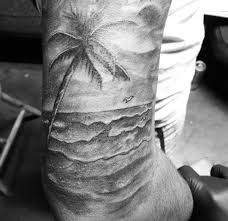 Placement of palm tree tattoos. 100 Palm Tree Tattoos For Men Tropical Design Ideas