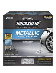 This polycrylamine garage floor coating is much different than paint and mor. Amazon Com Rust Oleum 286983 Metallic Floor Coating Kit Silver Bullet Home Kitchen