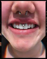 Septum Piercing And Smiley Piercing In 2021 Smiley Piercing Face Piercings Piercing