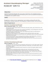 Assistant Housekeeping Manager Resume Samples Qwikresume