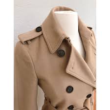 Burberry camel wool double breasted military cape coat size medium. Wool Trench Coat Burberry Camel Size 2 0 5 In Wool 12630877