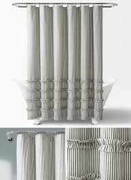 Vertical Stripe Shower Curtain In 2020 Striped Shower Curtains Farmhouse Shower Curtain Curtains