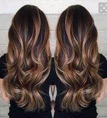 magnifiques idees de balayage pour le printemps long brunette hair styles galerie d&#x00027;inspiration visual voices coloriage ventana