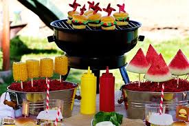 Food Bbq Birthday Party Ideas For Adults Easy Bbq Decorations Bbq Party Summer Bbq Party Easy Bbq