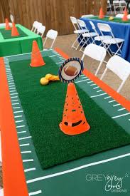 Provide markers, gems, beads, stencils, and lots of hot glue. Birthday Party Ideas With Images Sports Birthday Party Sports Themed Birthday Party Sports Themed Party