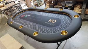 Gold Raised Rail Trim By Chanman Poker Table Poker Room Custom Poker Tables