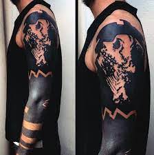 For permanent band tattoos, this effect is powerful because you are carrying and honoring that memory. Top 59 Blackout Tattoo Sleeve Ideas 2021 Inspiration Guide
