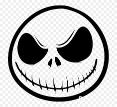 Download Hd Jack Skellington - Nightmare Before Christmas Face Jack Skellington Clipa Nightmare Before Christmas Drawings Jack Skellington Skull Coloring Pages