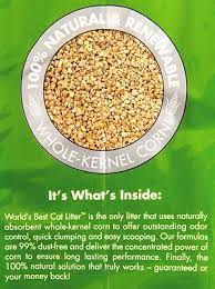 World S Best Unscented Clumping Corn Cat Litter Free Shipping Chewy Best Cat Litter Cat Litter Litter