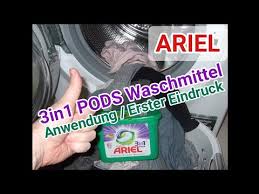 Die ariel 3in1 pods von procter & gamble sind einfach zu dosierende waschmittelcaps, die eure wäsche zum strahlen und gut. Ariel 3in1 Pods Waschmittel Anwendung Erster Eindruck Youtube