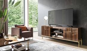 Cutout handles offer easy opening of the two doors with adjustable soft close hinges and provide a simple, modern aesthetic to your living room. Buy Alf Group Italian Mid Century Tv Stand Online At Best Price