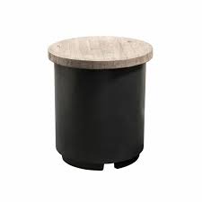 Silver Pine Contempo Tank Enclosure End Table Woodland Direct