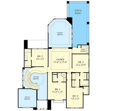 Plan 67074gl Luxury House Plan With Central Spiral Stair Luxury House Plans House Plans Luxury House