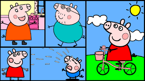 After decorating the christmas tree and playing with the train and color these characters in their respective shades and make it the feature image of your coloring book. Peppa Pig Coloring Pages Part 2 Peppa Pig Coloring Book Youtube
