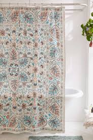 Kiraz Suzani Shower Curtain Bohemian Style Shower Curtain Pretty Shower Curtains Urban Outfitters Curtains