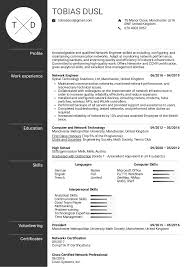 resume examples by real people: network