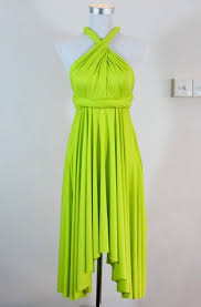 Summer Day Dress Convertible Dress In Neon Lime Green Infinity Jpg 570 866 Pixels Lime Green Dress Summer Day Dresses Multi Way Dress