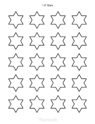 12 five point stars outline; Free Printable Star Template Pattern Pdfs All Sizes Large Small 8 Inch To 1 Inch