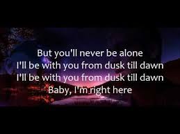 Luan and bella go outside in the sunset kissing a. Ù†Ø³Ø®Ø© Ø¹Ù† Zayn Dusk Till Dawn Lyrics Lyrics Video Ft Sia Youtube